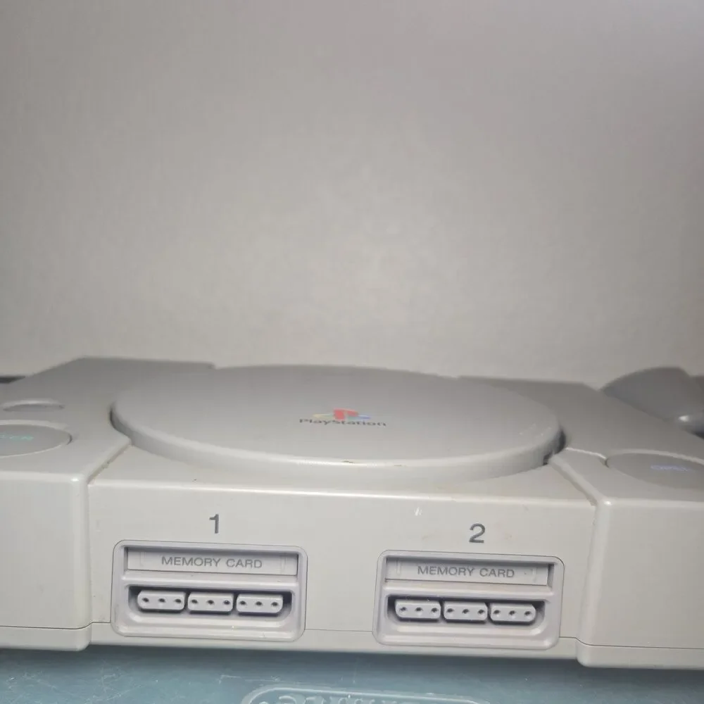 Sony PlayStation 1 PS1 Console SCPH-5501 w/ 2 Controllers & Road Rash Game WORKS